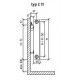 Grzejnik PURMO stalowy C11 wys. 300x1200 z mocowaniami